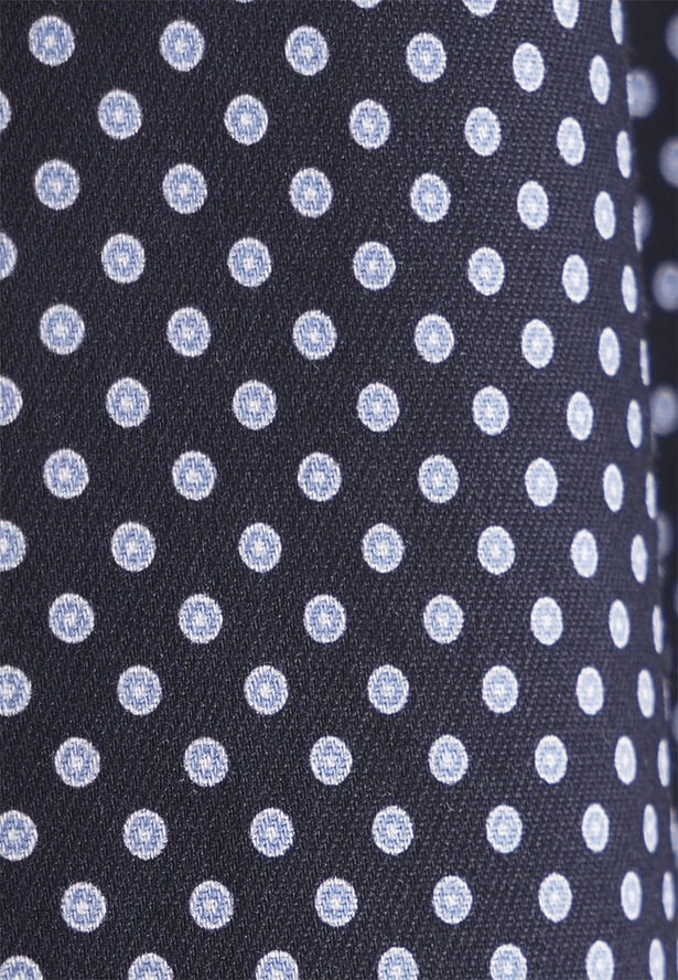 Seidensticker Business Shirt Regular Long sleeve Kent-Collar Print Blue