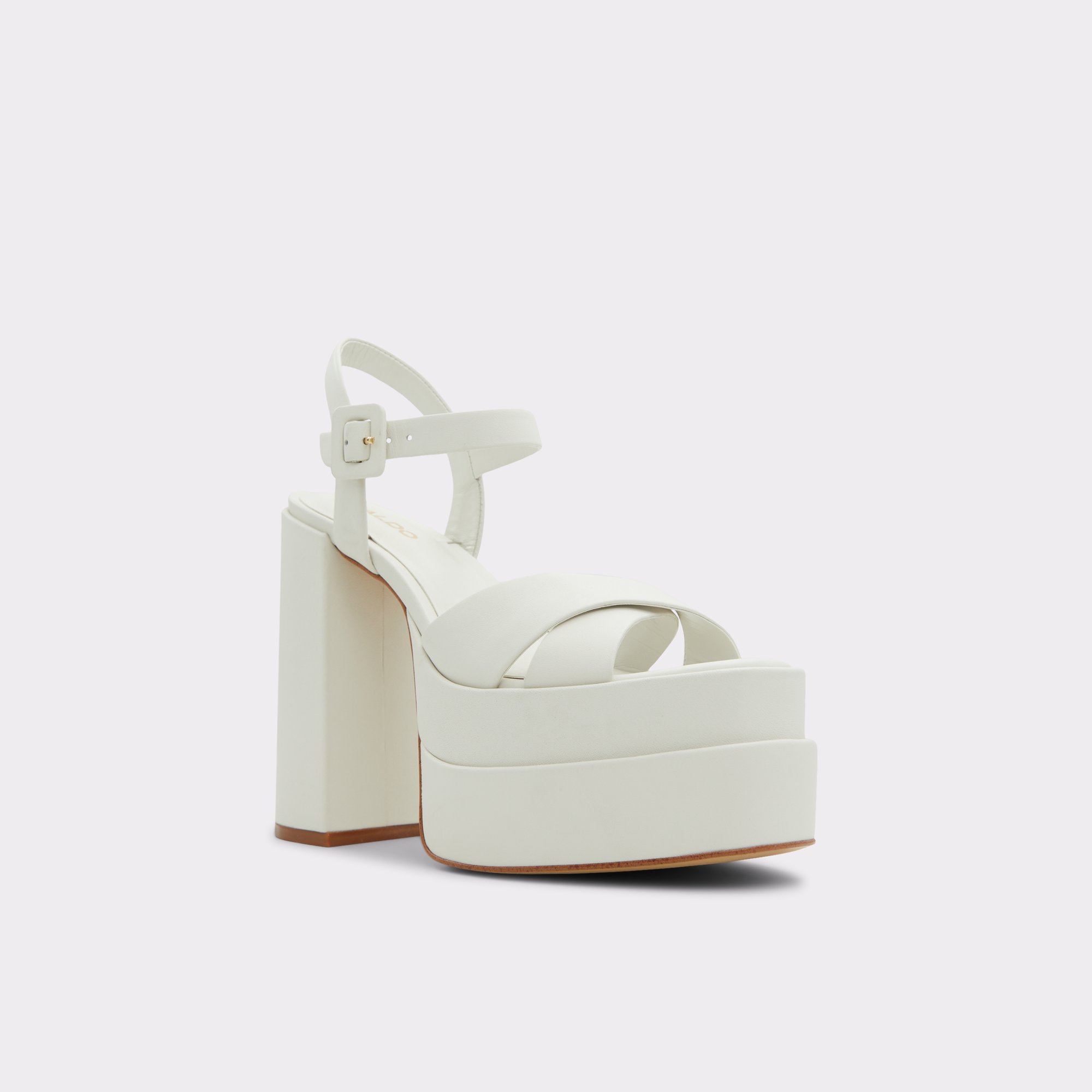 Gisell White-Bone Women Strappy Sandals