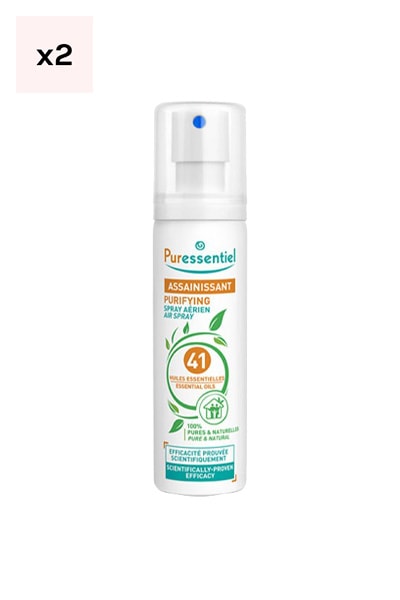 Sprays aériens assainissants - 41 huiles essentielles - 2 x 75 ml