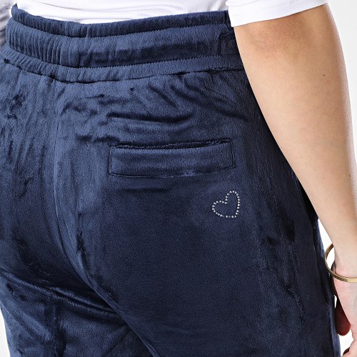 Pantalon Jogging Cargo Femme Bleu Marine