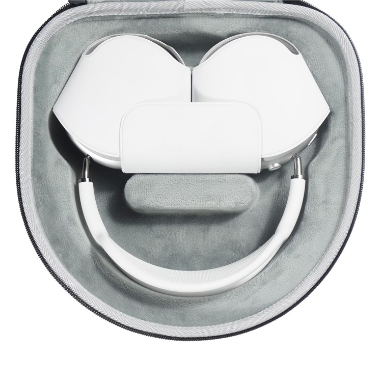 AirPods Max Kunststoff Schutztasche mit Aufbewahrungstasche   Tragegriff - Schwarz