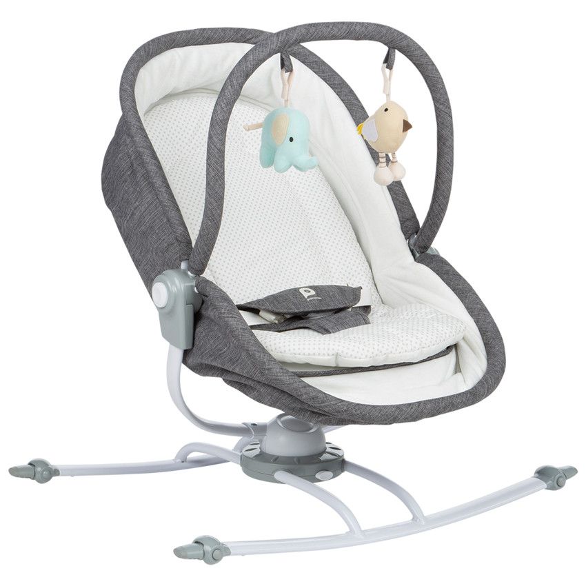 Transat Sweety 2-en-1 - Gris - Ecru