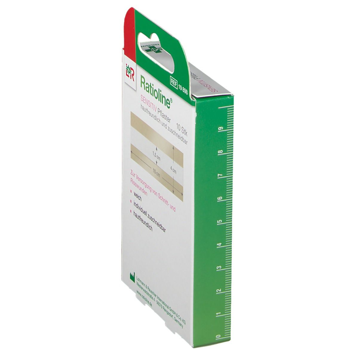 Ratioline® sensitive Wundschnellverband 4 cm x 10 cm