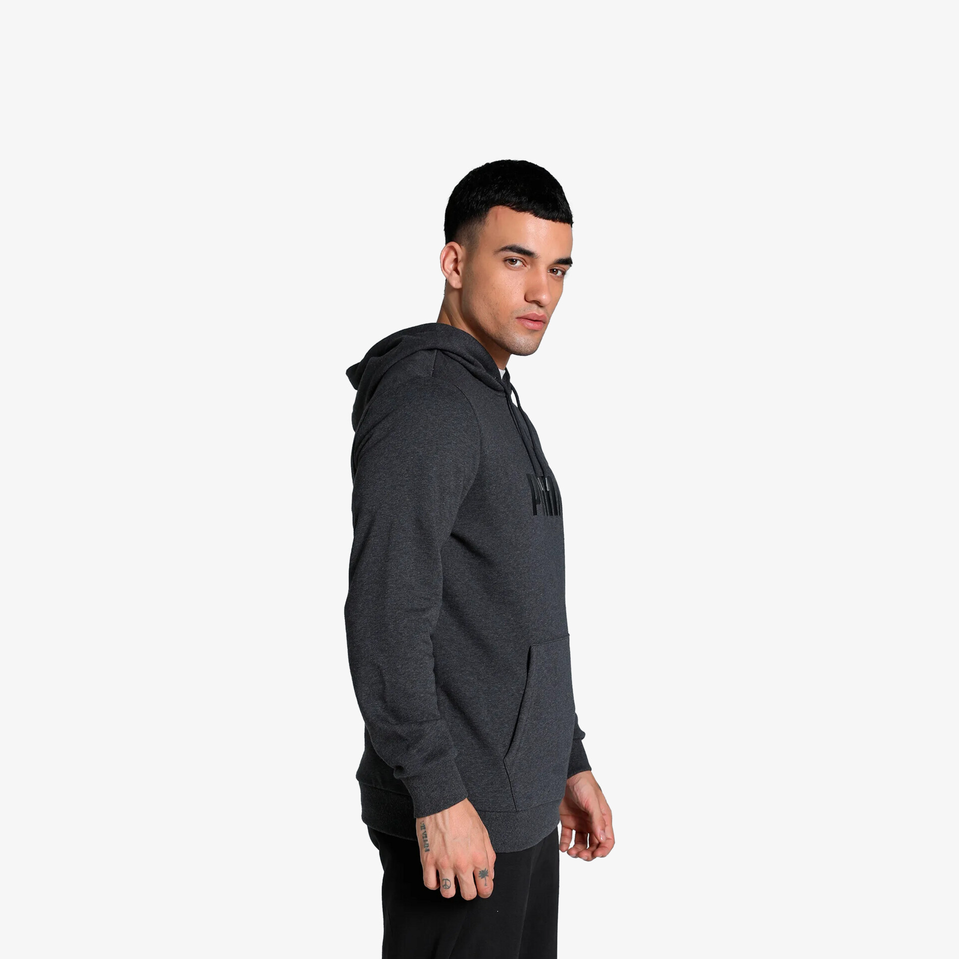 PUMA ESS Big Logo Herren Hoodies & Sweater grau