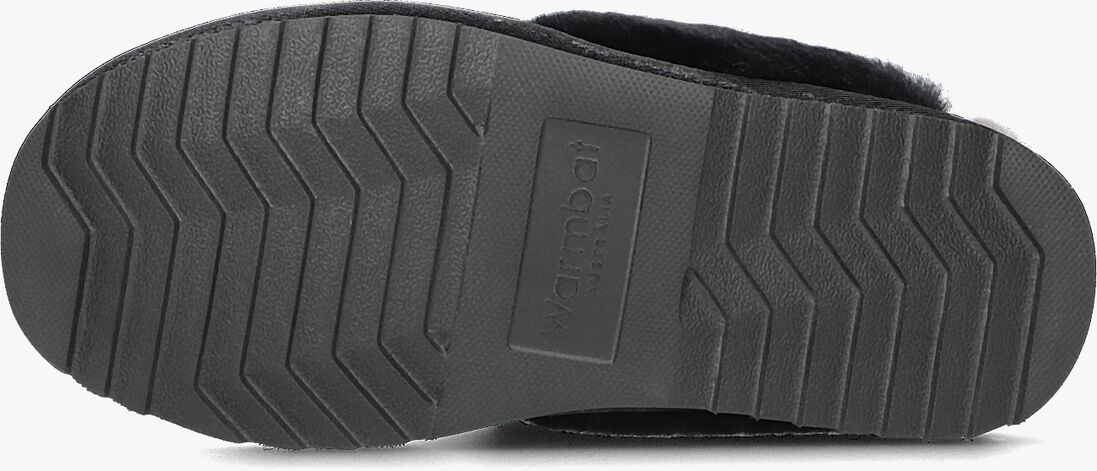 WARMBAT zwarte warmbat pantoffels flurry