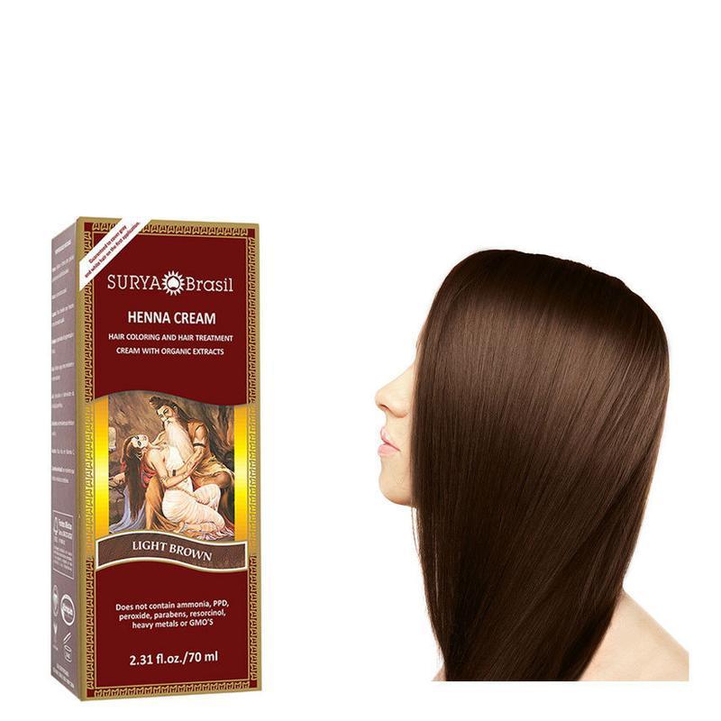 Surya Brasil Henna haarverf creme licht bruin 70ML