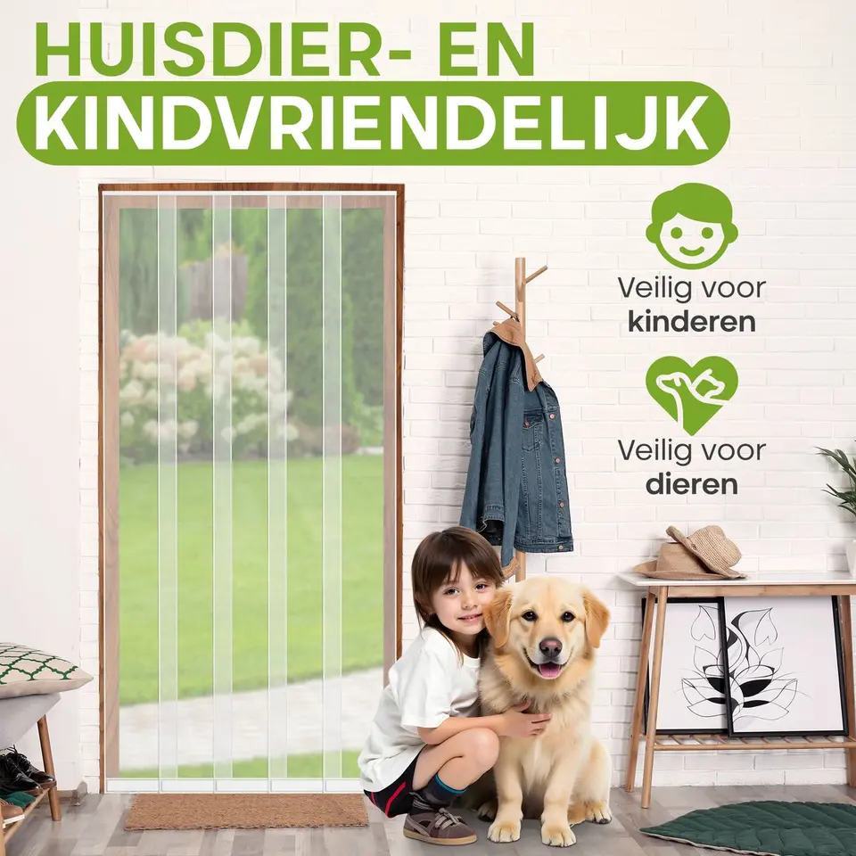 O'DADDY Lamellenhor 100x260 - Deurgordijn - wit