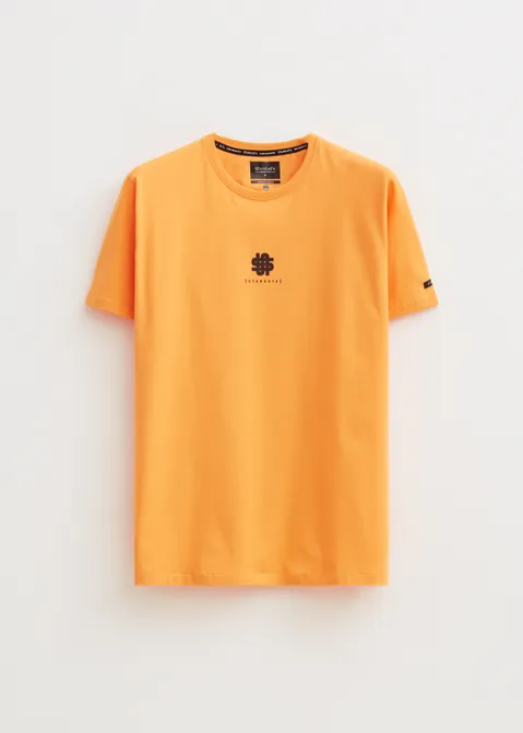 T-shirt met print symbol geel (GEE.MA)