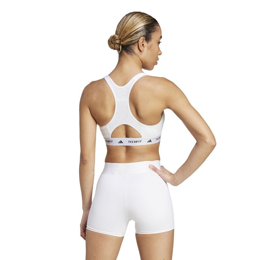 adidas Brassière Techfit - Blanc/Noir Femme
