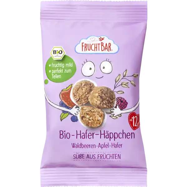 Bio-Hafer-Häppchen Waldbeeren, Apfel, Hafer