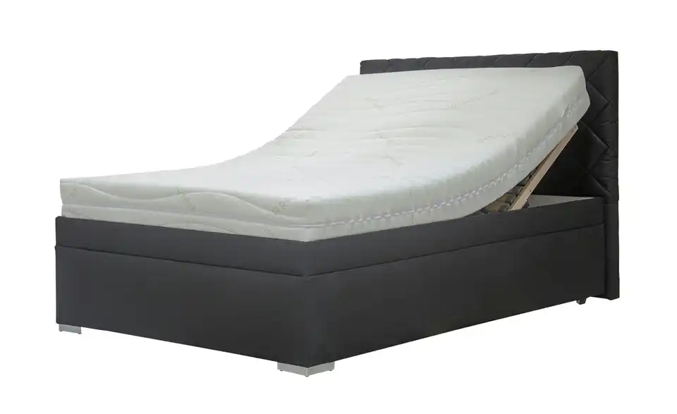 Polsterbett Klara 140 cm Schwarz