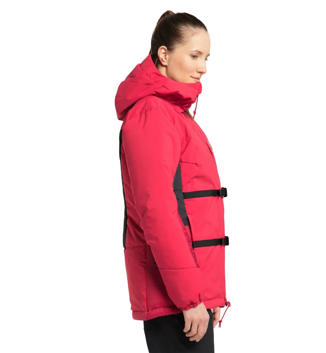Haglöfs Nordic Expedition Down Hood Women Scarlet Red/Dala Red