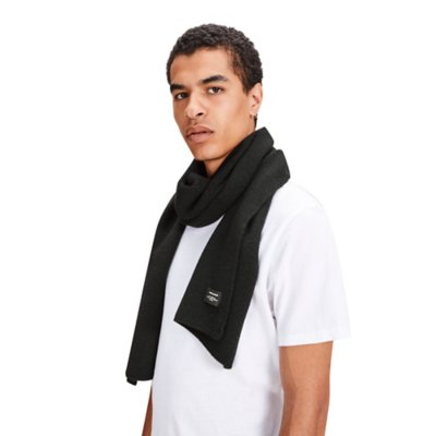 Écharpe homme Jacdna Knit Scarf Noos NOIR JACK JONES