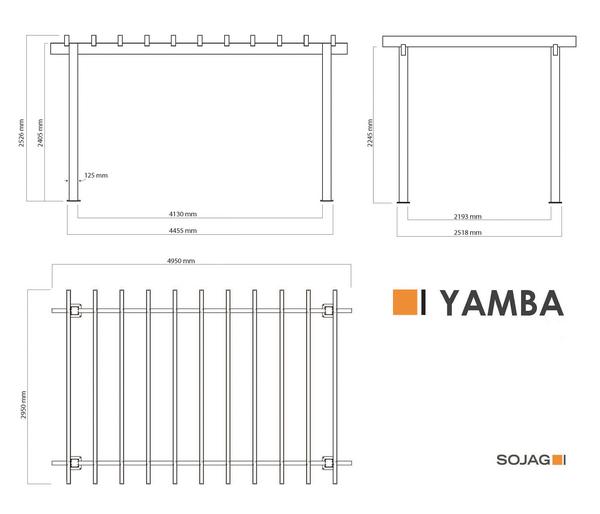 Sojag Pergola Yamba 10x16, ca.