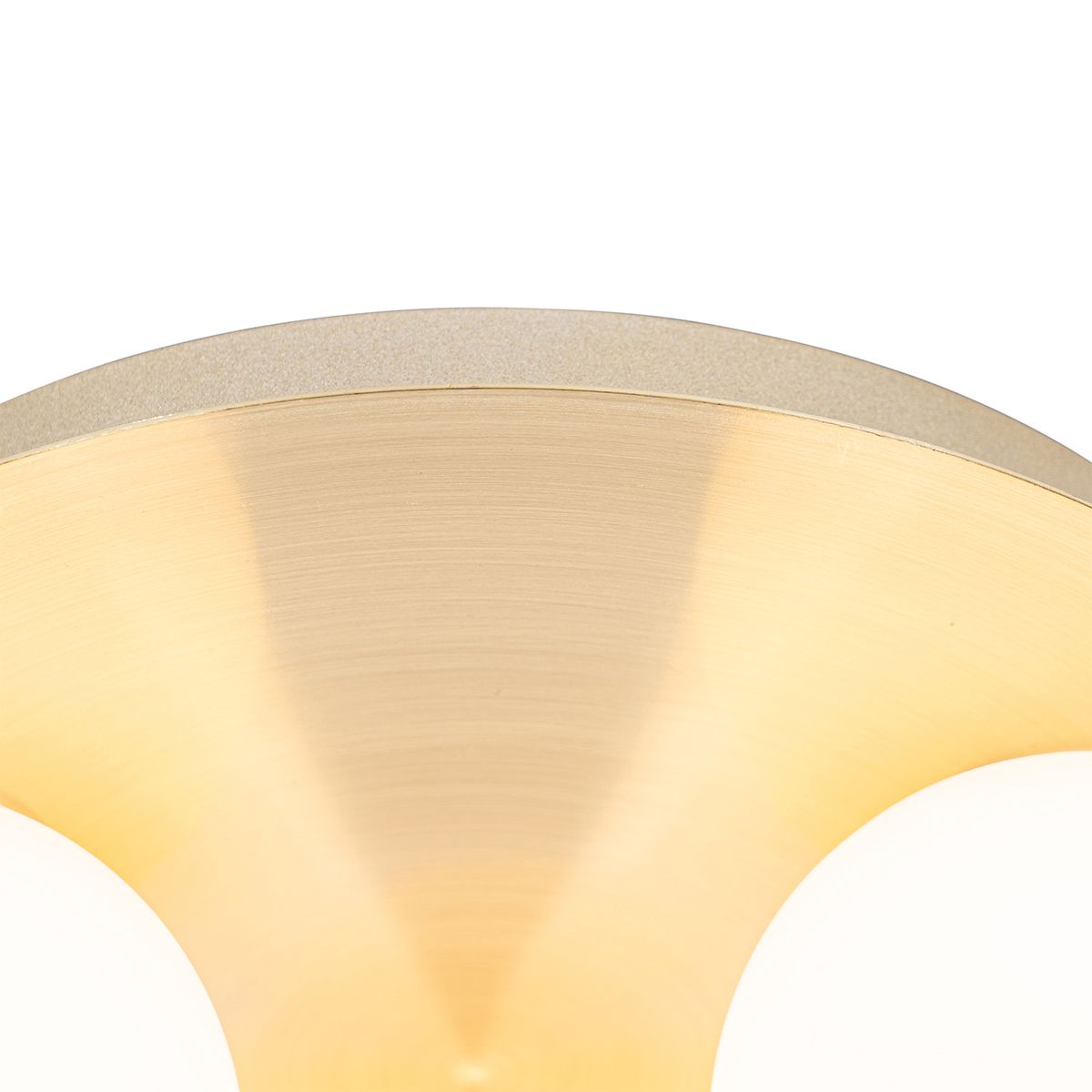 Moderne badkamer plafondlamp messing 3-lichts - Cederic