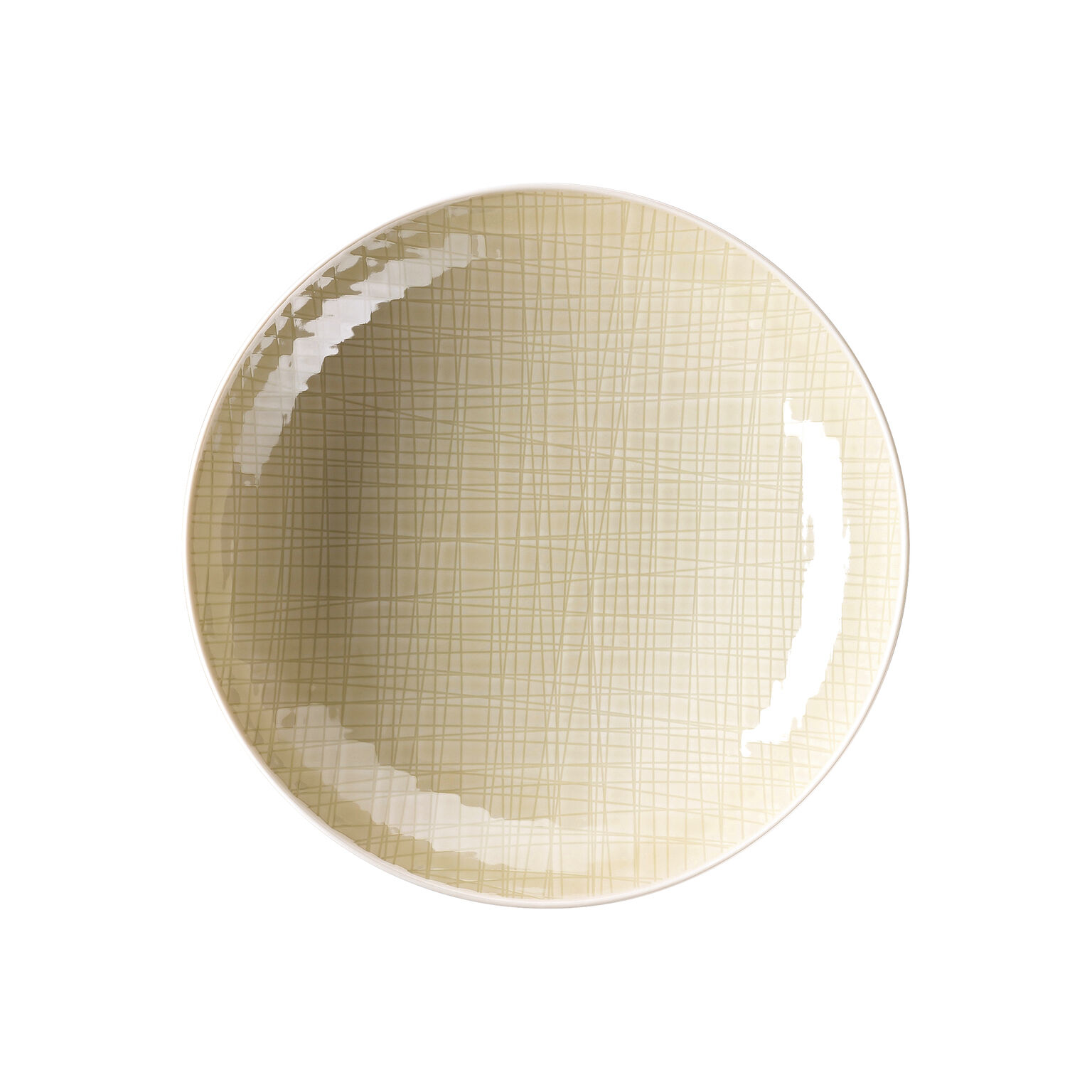 Mesh Colours Cream Teller 25 cm tief
