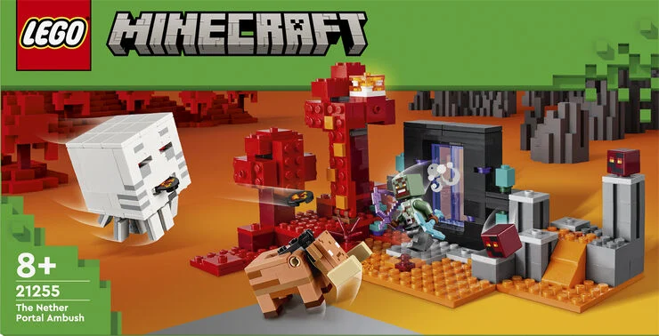 Lego Baghold ved Nether-portal 21255