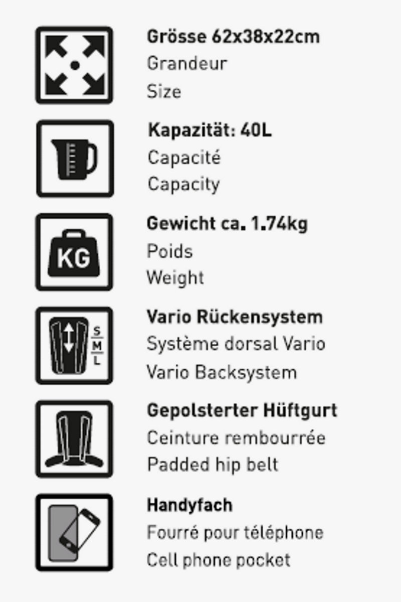 46 NORD Rawil 40 L Wanderrucksack