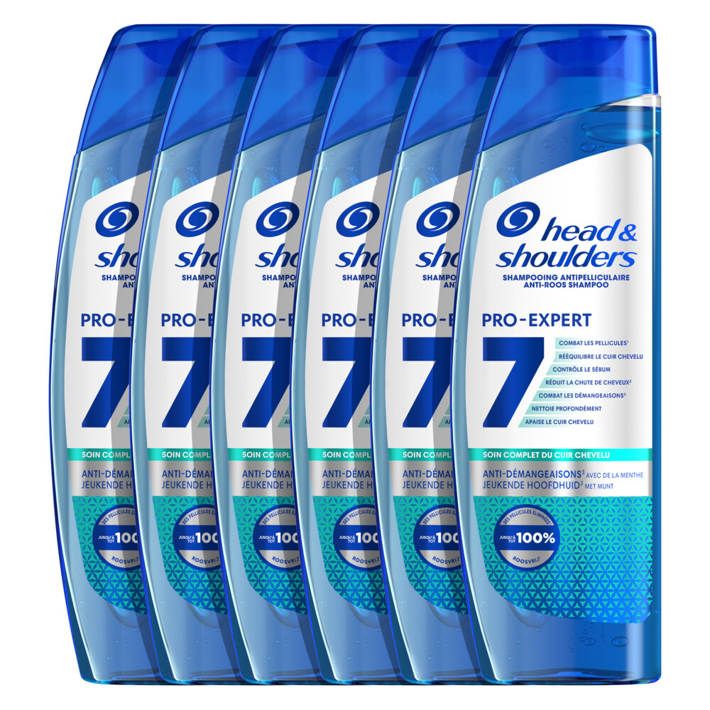 6x Head & Shoulders Shampoo Pro-Expert 7 Jeukende Hoofdhuid250 ml