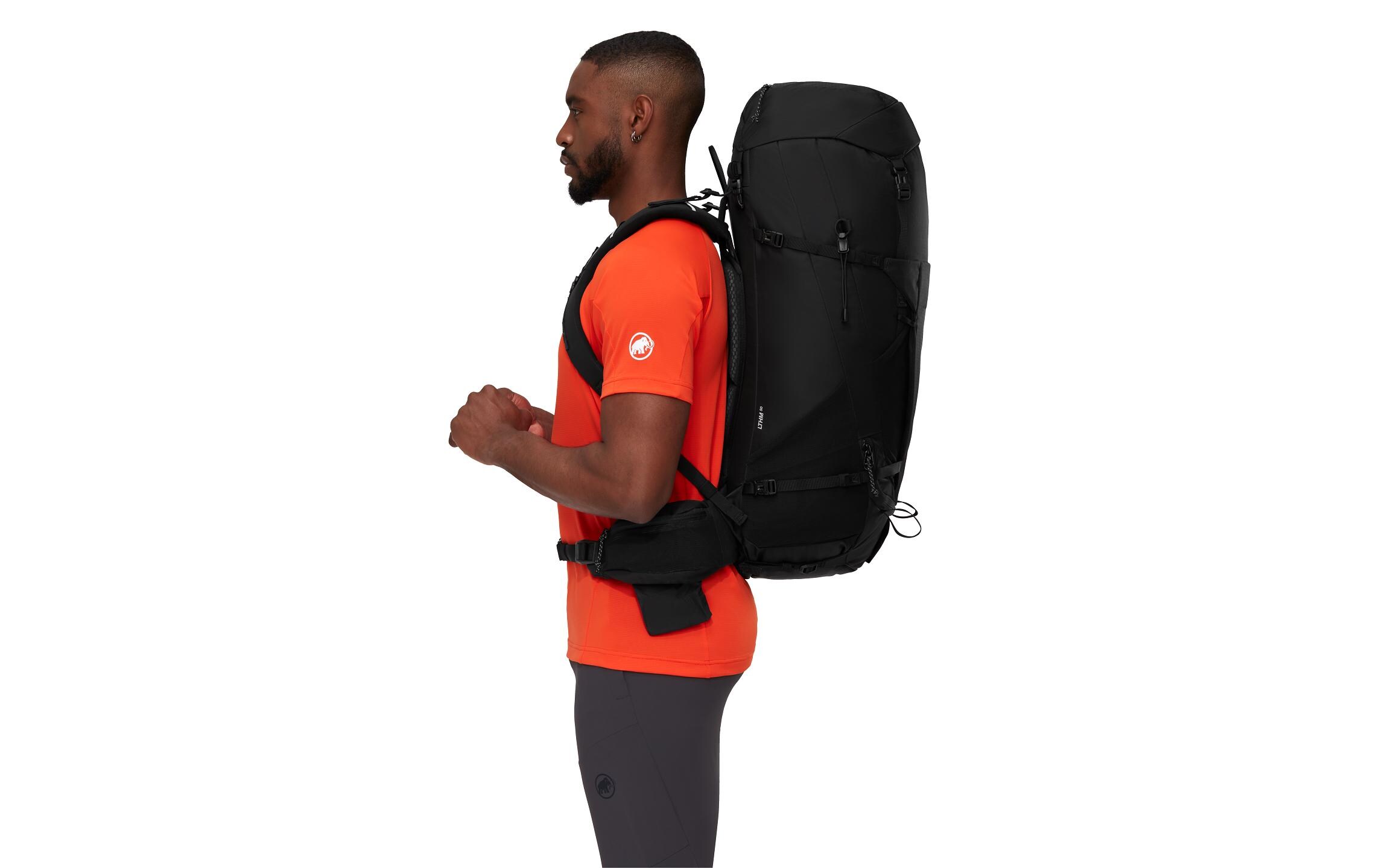 Wanderrucksack Lithium 50 l, Schwarz<br>Trekkingrucksack