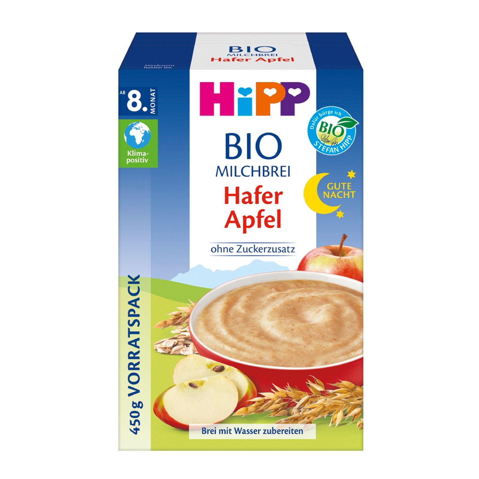 Hipp Gute Nacht Brei Hafer-Apfel