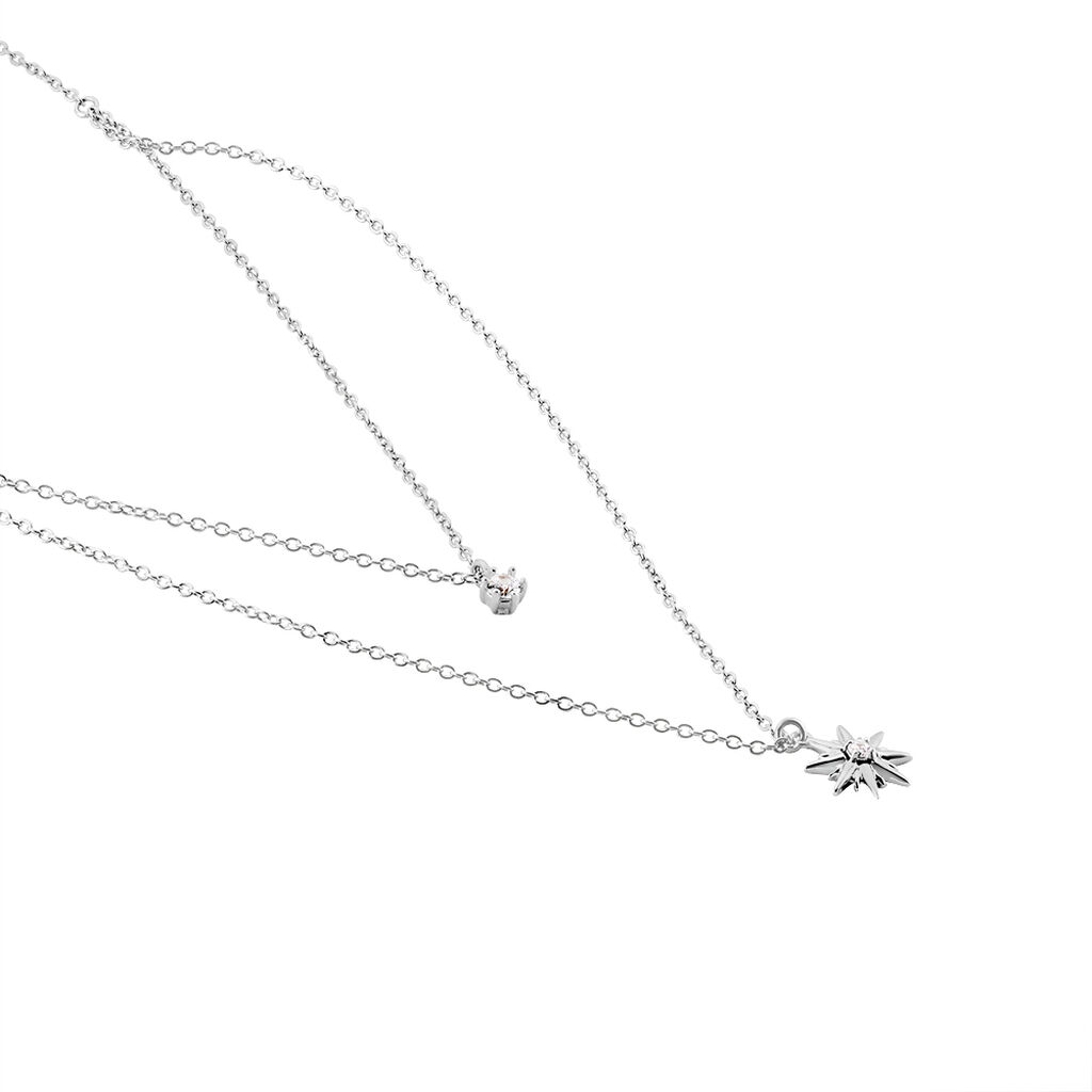 Collier Shone Argent Oxyde De Zirconium