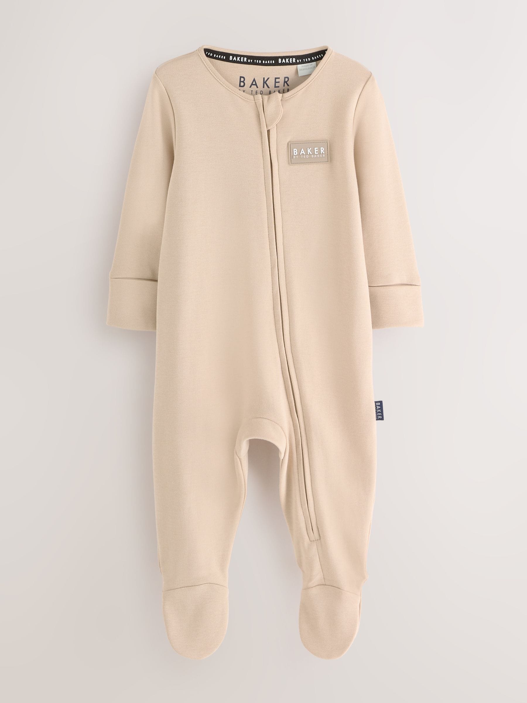 Grey/Green/Stone - Baker by Ted Baker 3 Pack Sleepsuits
