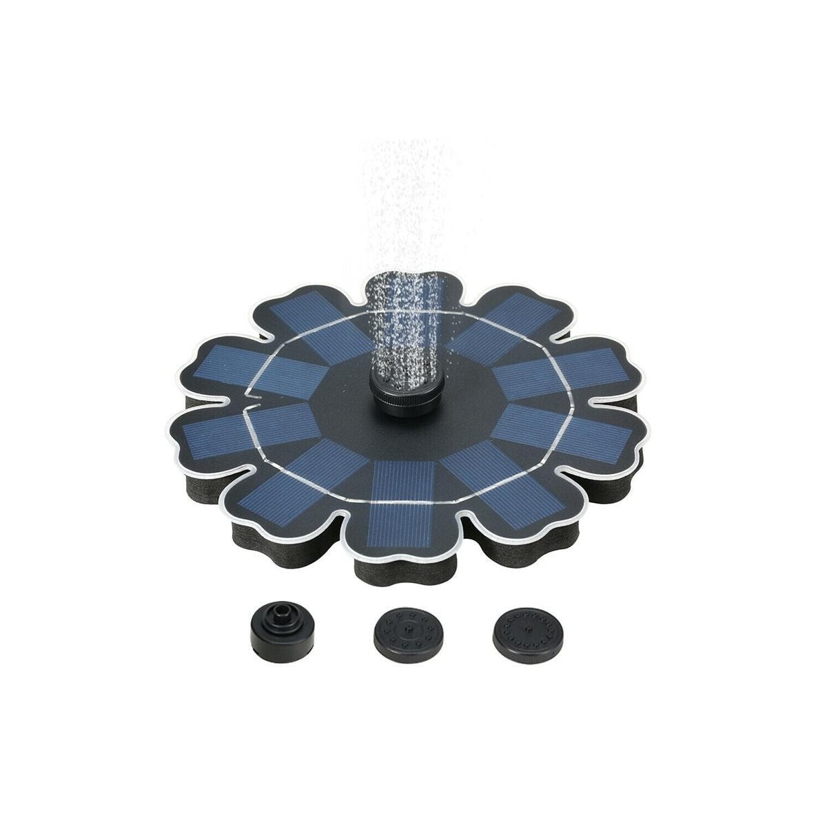 Flytande fontän som drivs av solceller