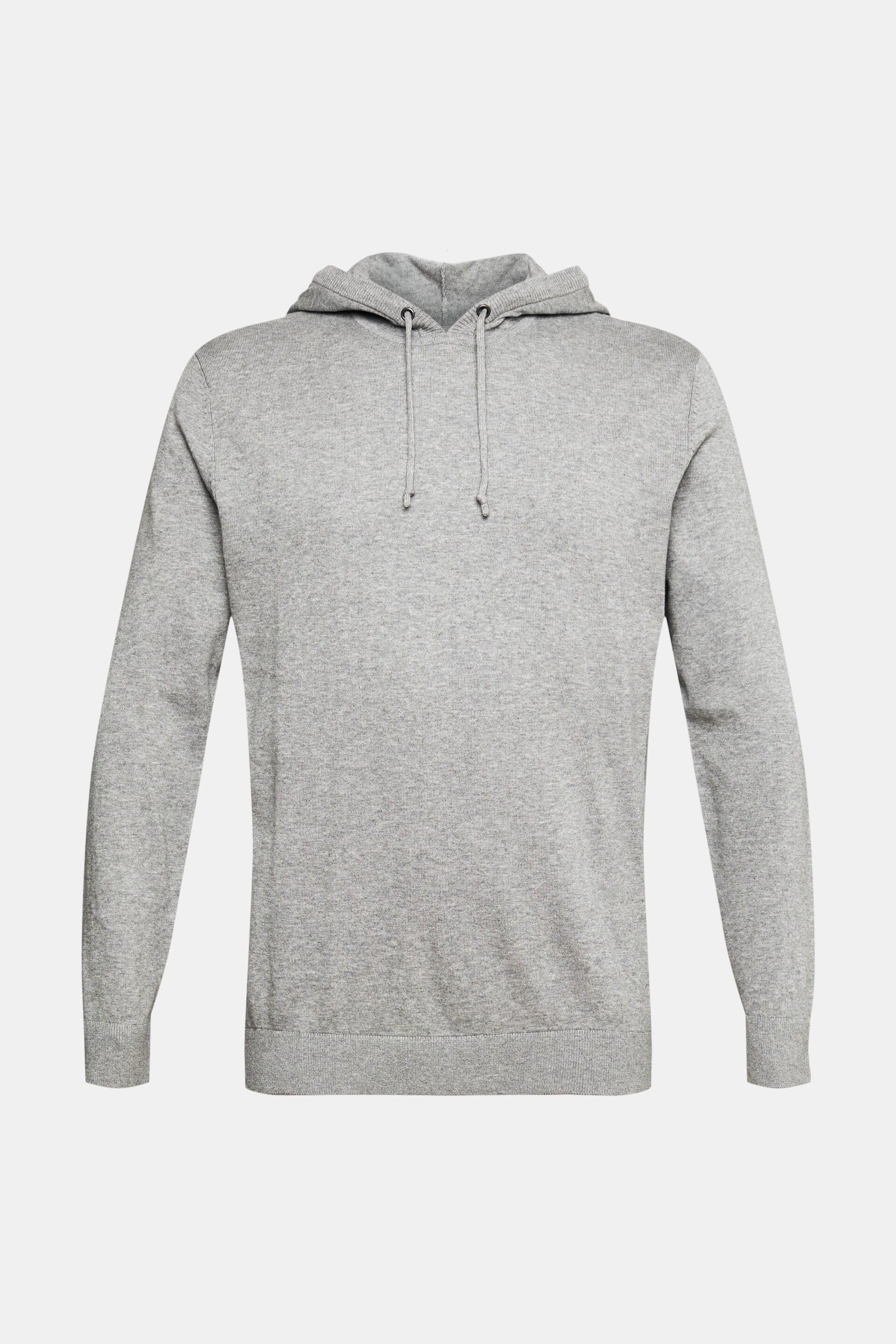 Pull-over en maille à capuche