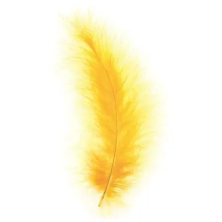 Glorex Marabufedern Goldgelb ca. 15 Stück
