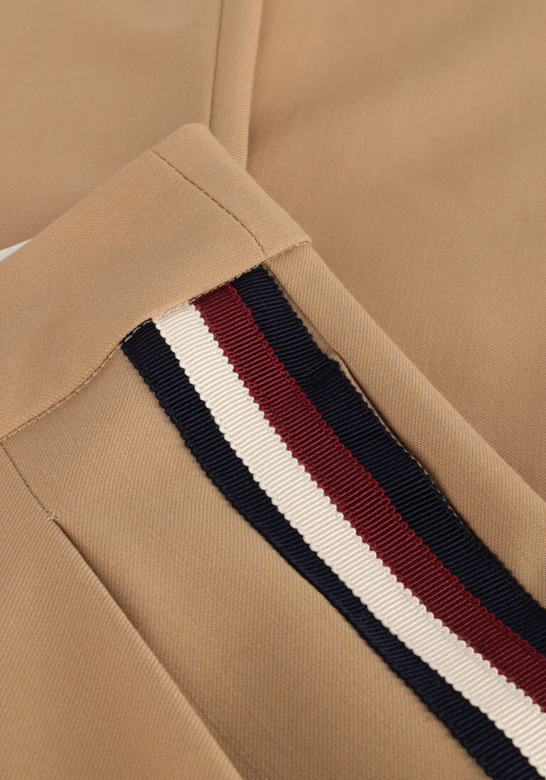 TOMMY HILFIGER beige tommy hilfiger wijde broek wide leg pleated pant