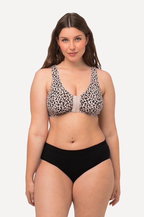 Bustier, Blüten, Vorderverschluss, Cup C/D