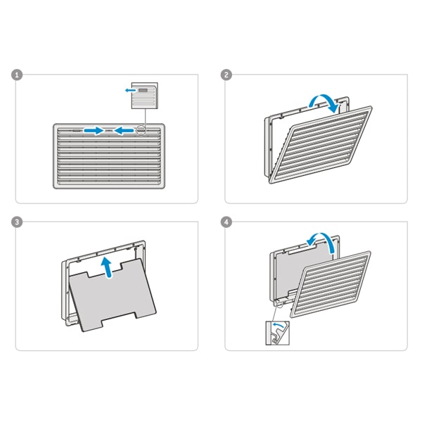 Cache grille Thetford Grand Modèle Blanc