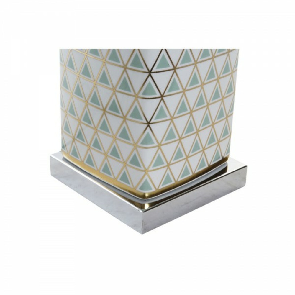 Lampe de bureau mosaïque porcelaine doré polyester menthe 220 v 60 w (35 x 35 x 57 cm)