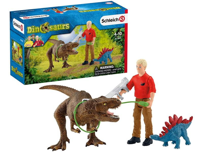 Schleich Spielfigurenset Dinosaurs Tyrannosaurus Rex Angrif Dinostarkes Spielset