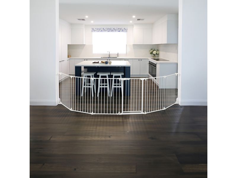 DREAMBABY Laufgitter Discovery 6 Paneele Converta Weiss Laufgitter vielseitig einsetzbar