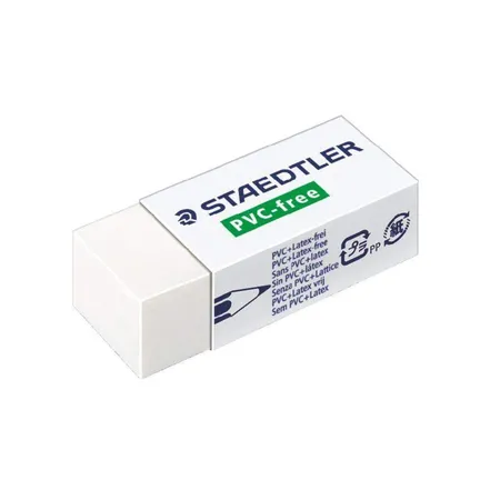 STAEDTLER® Radierer PVC-frei, 19 x 13 x 43 mm, weiß