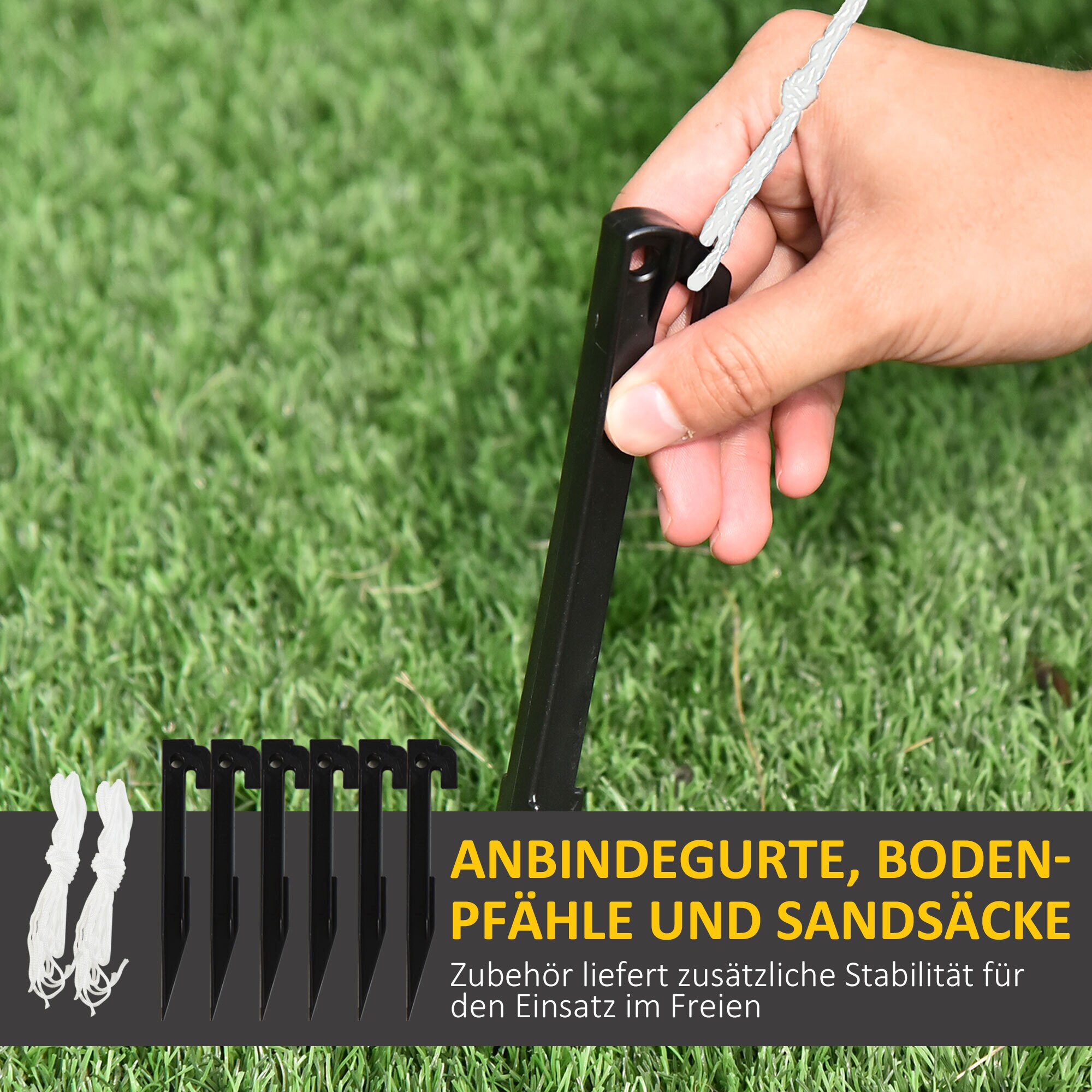 HOMCOM Aufblasbarer Weihnachtsmann mit Gebläse und LED-Licht bunt 160B x 85T x 243H