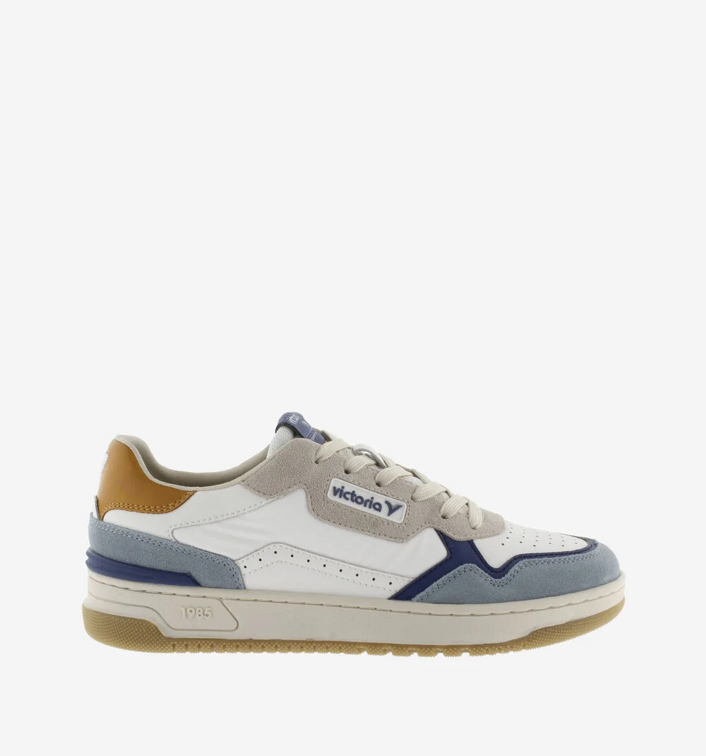 C80 - CASUAL PATCH COLORS Baskets rétro unisexes multicolores MARINO