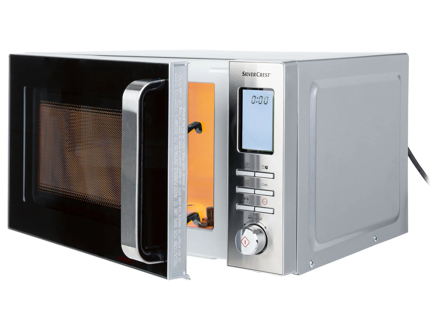 UTENSÍLIOS DE COZINHA SILVERCREST® Micro-ondas digital »SMW 800 F2«, prata