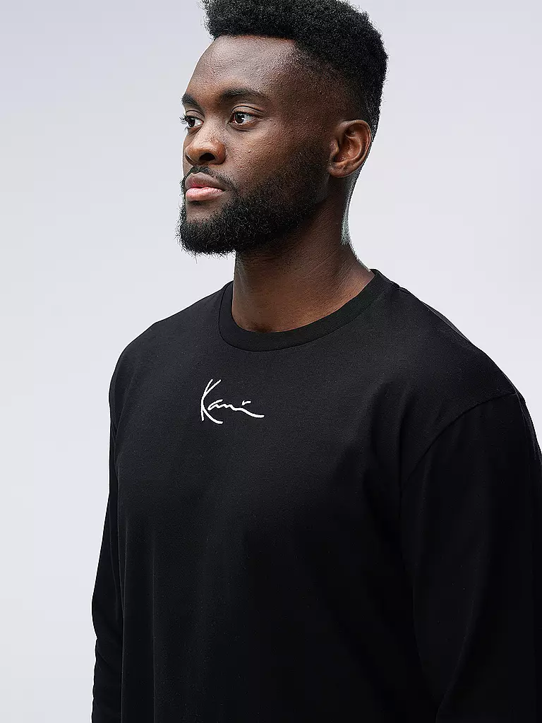 KARL KANI Langarmshirt schwarz