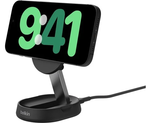 Belkin Qi2 15W Wireless Charging Folding Magnetic Stand, Black