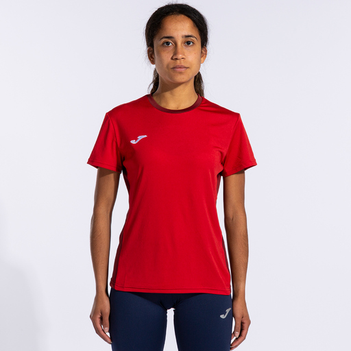 Camiseta Joma Winner II vermelha de manga curta