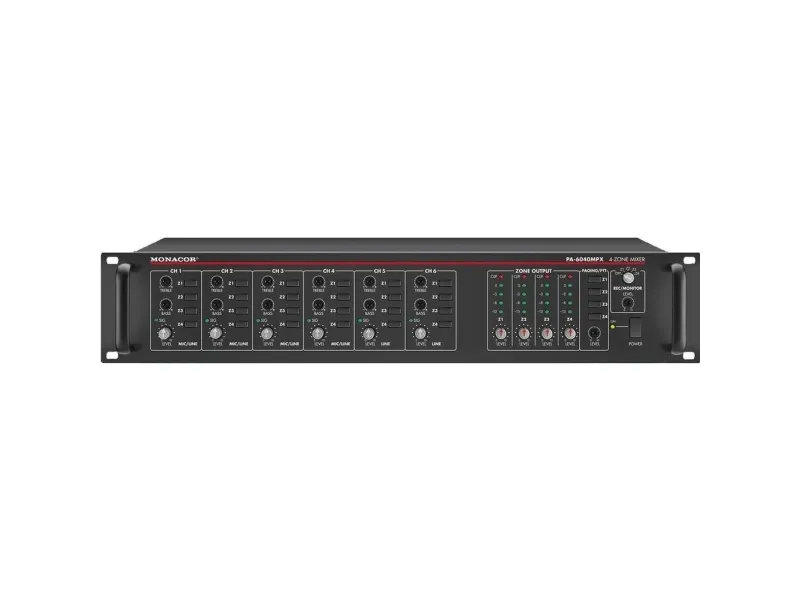 Monacor PA-6040MPX, Sort