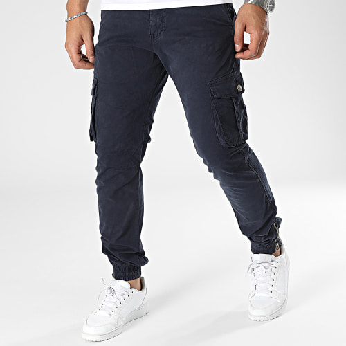 Pantalon Cargo Bleu Marine