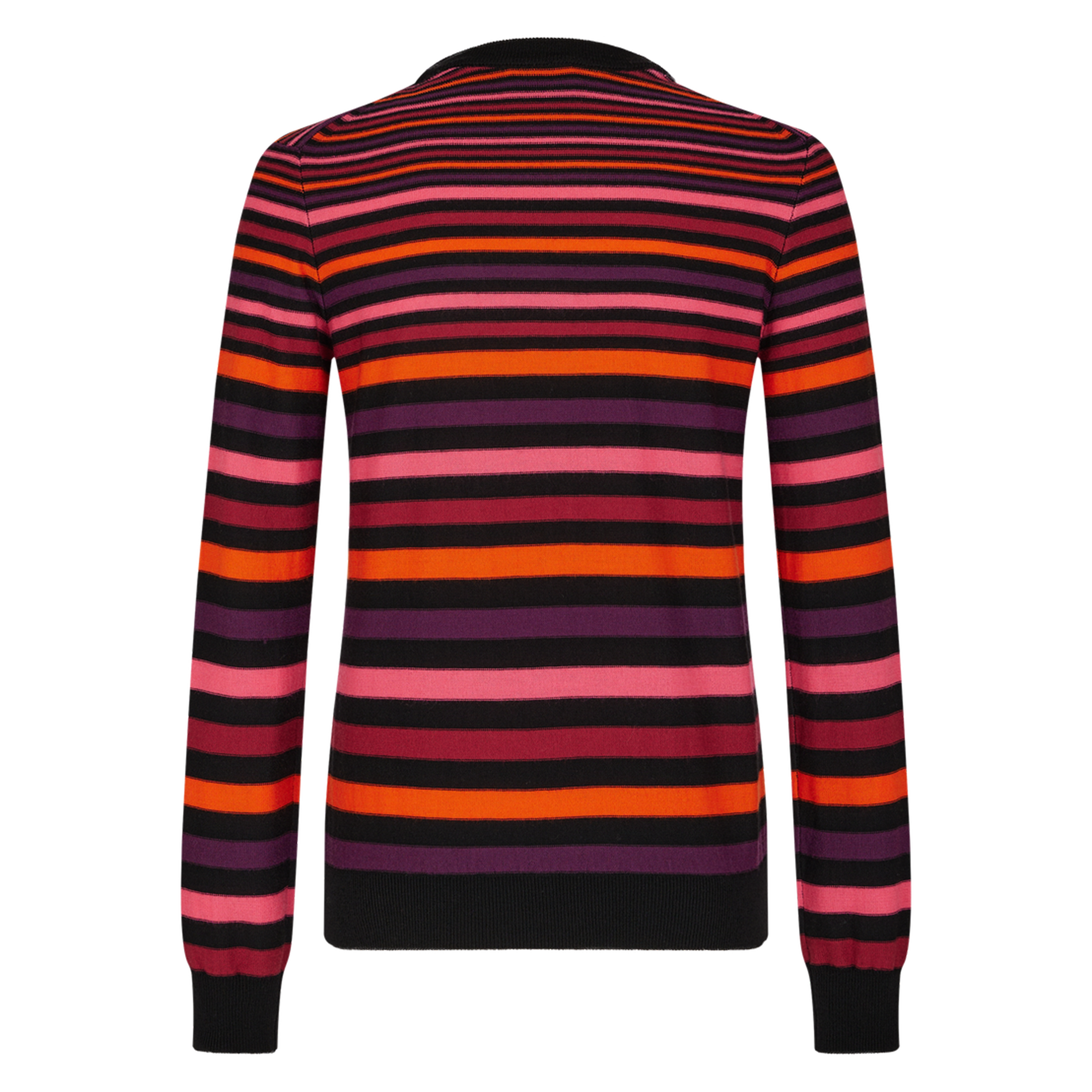 Pull col rond en laine | Multicolore