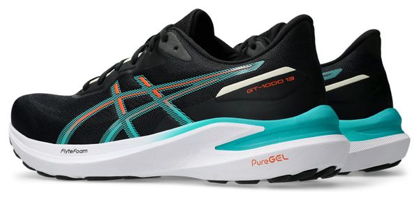 Chaussures Running Asics GT-1000 13 Noir/Bleu Homme