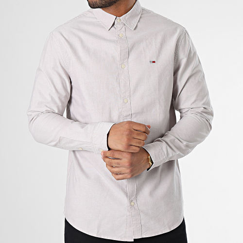 Chemise Manches Longues Classic Oxford 5408 Beige Taupe