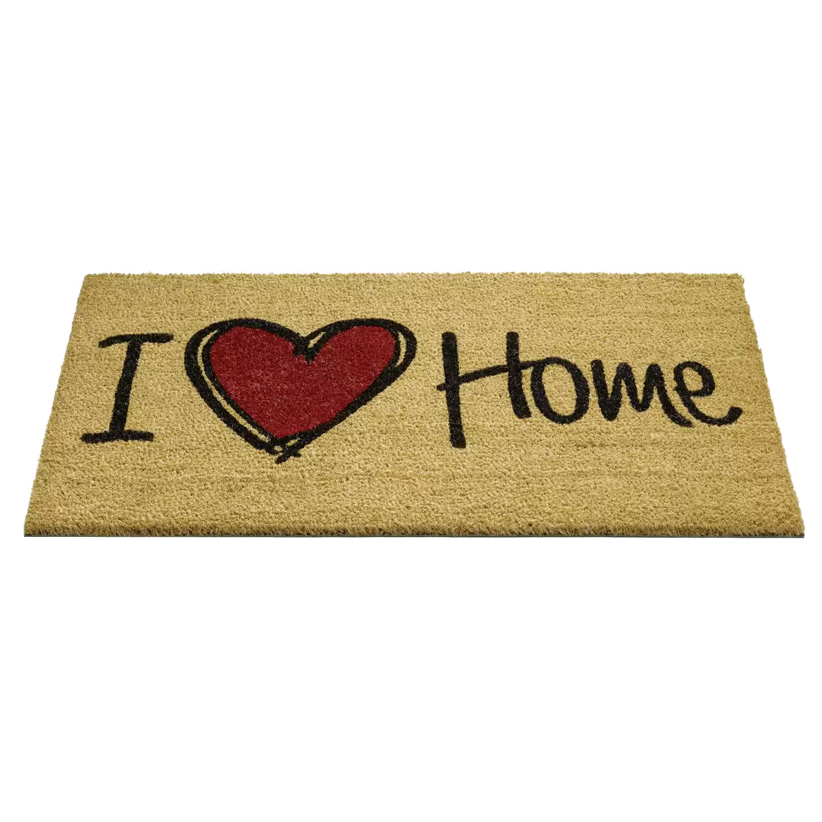 Fussmatte I love Home beige,rot