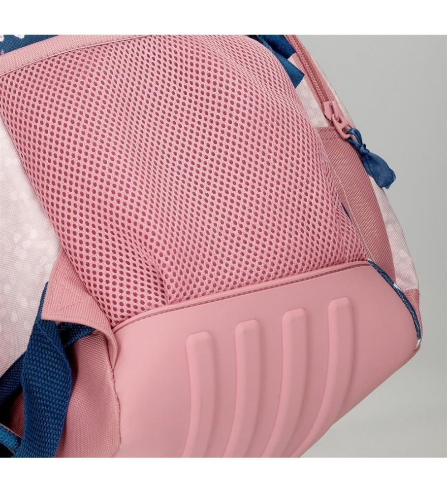 Roll Road Mochila Escolar One World Dos Compartimentos rosa, azul